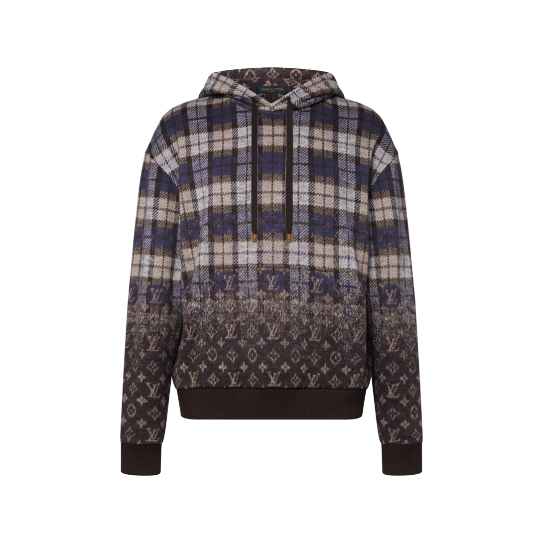 26SS 1AJCB2 モノグラム フェイデッド プレイド フーディ モノグラム フェイデッド プレイド フーディ ｜ルイ・ヴィトン 公式